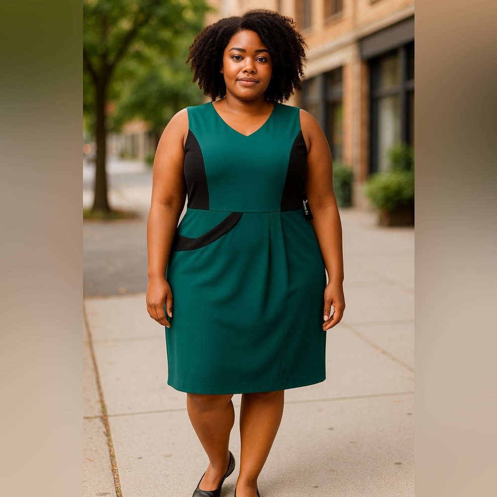 Christine V Color Block Bodycon Dress